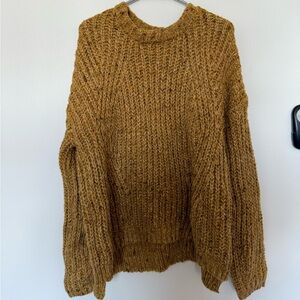 Universal Thread Brown Chunky Knit Crew Neck Sweater